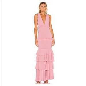 Lovers and Friends gown Dipinto in Oro Gown in Rose Pink
Size M